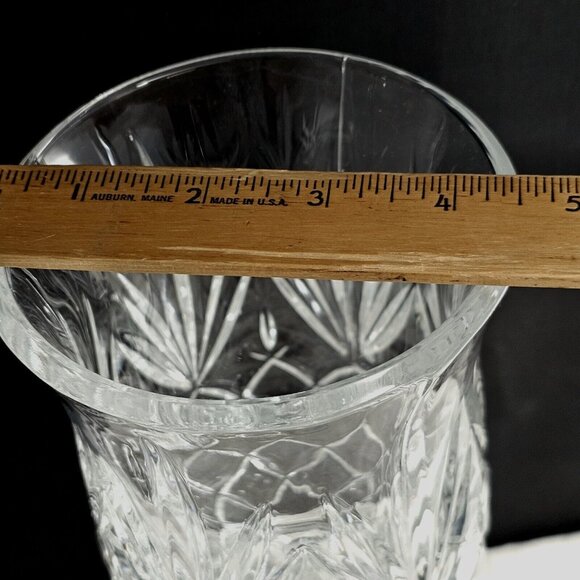 Godinger Lexington Crystal Hurricane Lamp Candleholder 11" cut glass Victorian - Picture 10 of 11